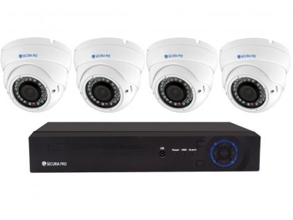 Securia Pro IP set 3MPx NVR4CHV3-W DOME