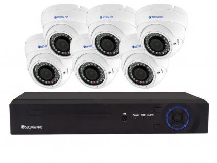 Securia Pro IP set 3MPx NVR6CHV3-W DOME