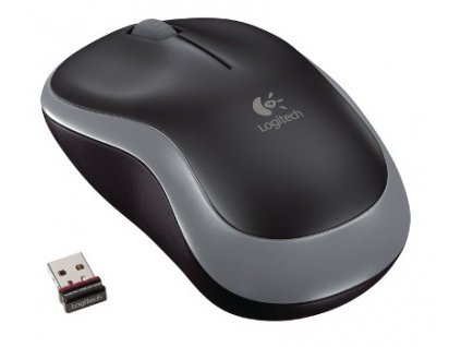 Myš Logitech M185 bezdrátová optická USB šedá