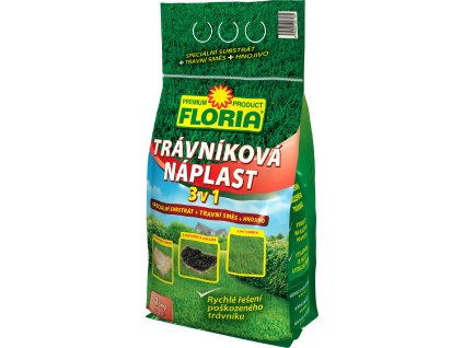 Hnojivo Agro Floria Trávníková náplast 3 v 1 1kg