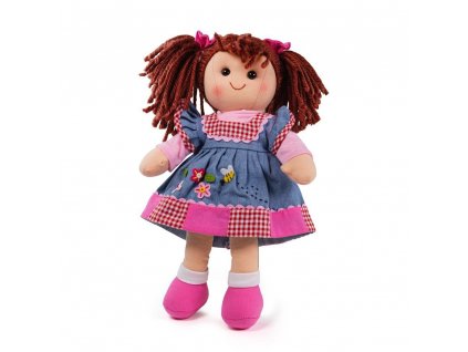 Panenka Bigjigs Toys látková Melody, 34 cm