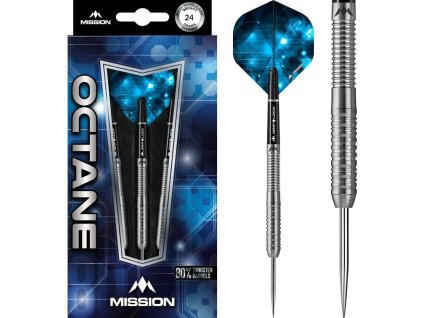 Šipky Mission steel Octane M3 24g, 80% wolfram