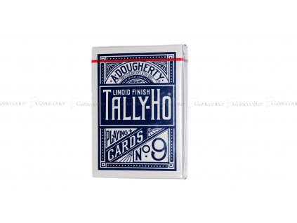 Hrací karty Bicycle Tally-Ho Half Fan/Circle modré