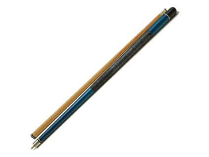 Kulečníkové tágo Pool, 57", Javor, dvoudílné, nalepovací kůže 13mm, modré