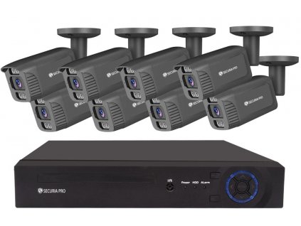 Securia Pro kamerový systém NVR8CHV5S-B smart, černý