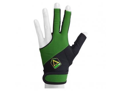 Kulečníková rukavice Longoni Vaula SX, černo-zelená