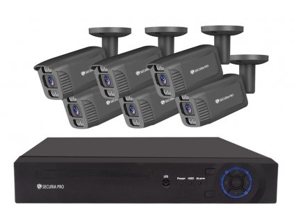Securia Pro kamerový systém NVR6CHV5S-B smart, černý