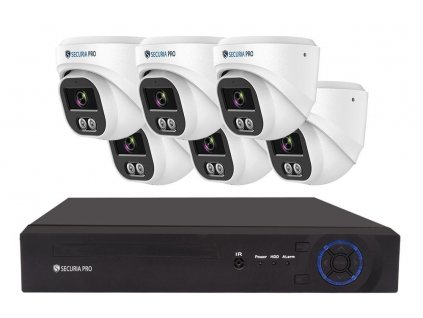 Securia Pro kamerový systém NVR6CHV5S-W DOME smart, bílý