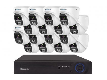 Securia Pro kamerový systém NVR16CHV5S-W DOME smart, bílý