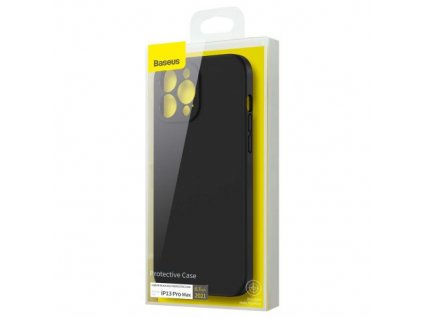 Baseus iPhone 13 Pro Max case Liquid Silica Gel Protective Black (ARYT000201)