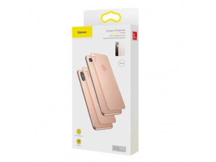 Baseus iPhone Xs 0.3 mm Full coverage curved T-Glass rear Protector White(SGAPIPH58-BM02)