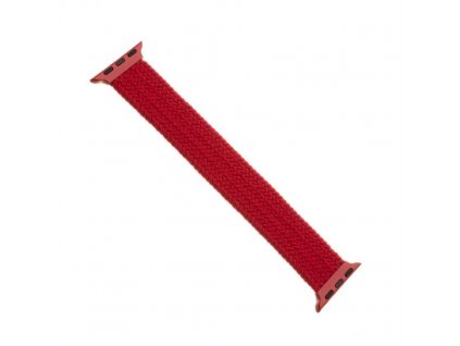 Řemínek FIXED Nylon Strap elastický nylonový pro Apple Watch 42/44mm, velikost L, červený