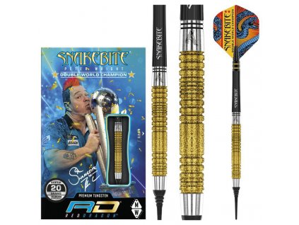 Šipky Red Dragon soft Peter Wright Double World Champion Gold Plus 20g, 90% wolfram