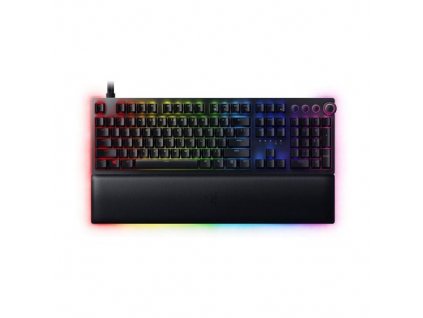 Razer Huntsman V2 Keyboard (QWERTY), Purple Switch, RGB, Black EU (RZ03-03930300-R3M1)