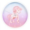 Hodiny Hama Magical Unicorn, dětské nástěnné, průměr 25 cm, tichý chod