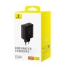 Baseus Travel Charger Cube Pro GaN Quick Charger C+C+U, 65W, Black EU (P10152301113-00)