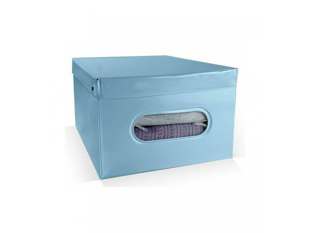 Box Compactor skládací úložný, PVC Nordic, 50 x 38.5 x 24 cm, svetlo modrý  - Alinko.sk