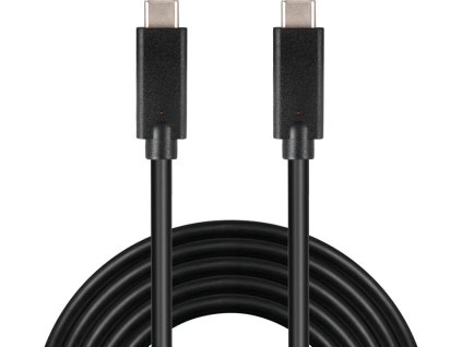 Kábel USB-C 3.2 generation 2x2, 3A, 20Gbit/s čierny, 1m