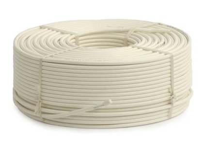 Kábel Koaxiální kabel RG6 Cu (75 ohm) - 100 m bílý