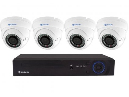 Securia Pro IP kamerový systém 8MPx NVR4CHV8-W DOME