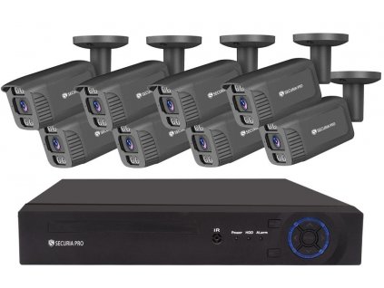 Securia Pro IP kamerový systém NVR8CHV4S-B smart, čierny