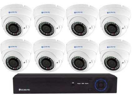 Securia Pro IP set 8MPx NVR8CHV8-W DOME