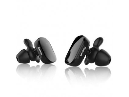 Baseus slúchadlá Bluetooth Encok W02 TWS Truly bezdrôtový headset čierna (NGW02-01)