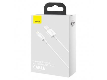 Baseus Lightning Superior Series cable, Fast Charging, Data 2.4A, 2m biela (CALYS-C02)