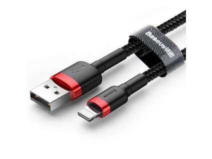 Baseus Lightning Cafule Cable 1.5A 2m Red + čierna (CALKLF-C19)