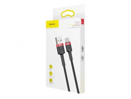 Baseus Type-C Cafule cable 2A 2m Red + čierna (CATKLF-C91)