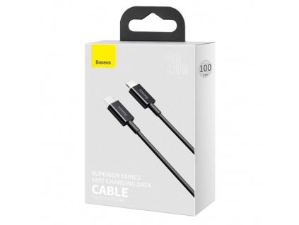 Baseus Type-C - Lightning Superior Series fast charging data cable PD 20W 1m čierna (CATLYS-A01)