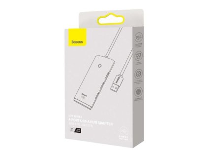 Baseus HUB Lite Series 4-in-1 adapter (USB-A to 4xUSB-A 3.0) cable 0.25m, čierna (WKQX030001)