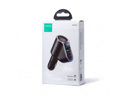 Joyroom Car Charger 4-in-1, Bluetooth Fm Transmitter C+C+U+Cigarette, PD 150W, čierna (JR-CL21)