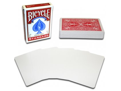 Kúzelnícke karty Bicycle Blank Face, červené