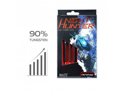 Šípky ONE80 steel Night Hunter Defense 22g, 90% wolfram