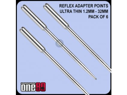 Hroty na šípky ONE80 steel Re-Flex Point s adaptérom do standardých šípok