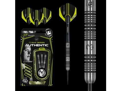 Šípky Winmau steel MvG Authentic 23g, 85% wolfram