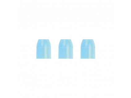 Krúžky na násadky L-Style Champagne Ring priesvitné modré, 6ks