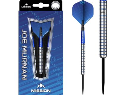 Sada šípok Mission steel Joe Murnan Electro Blue 22g, 90% wolfram