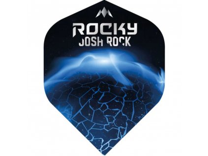 Letky na šípky Mission Solo Josh Rock modré, No2