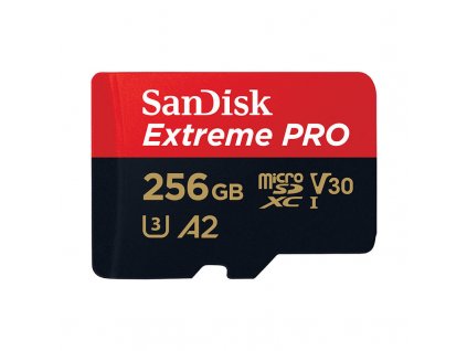 Paměťová karta SANDISK EXTREME PRO microSDXC 256GB 200/140 MB/s UHS-I U3 (SDSQXCD-256G-GN6MA)