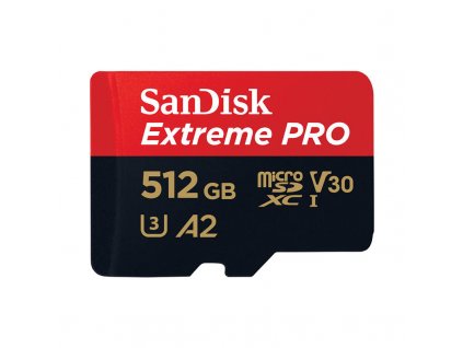 Paměťová karta SANDISK EXTREME PRO microSDXC 512GB 200/140 MB/s UHS-I U3 (SDSQXCD-512G-GN6MA)