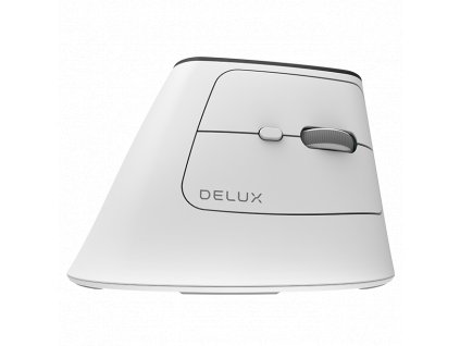 Wireless Ergonomic Mouse Delux MV6 DB BT+2.4G (white)