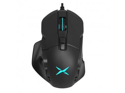 Wired Gaming Mouse with replaceable sides Delux M629BU RGB 16000DPI