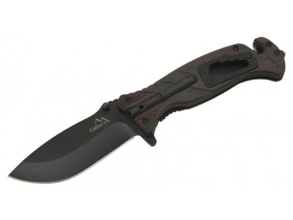 Nôž Cattara BLACK BLADE zavírací s pojistkou 21,7 cm