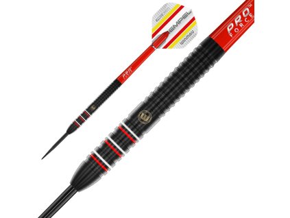 Sada steel šípok Winmau Florian Hempel Pro-Series 24g, 85% wolfram