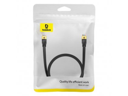 Baseus Network Cable High Speed (CAT7) of RJ45 (flat cable) 10 Gbps, 2m, čierna (B00133207111-02)