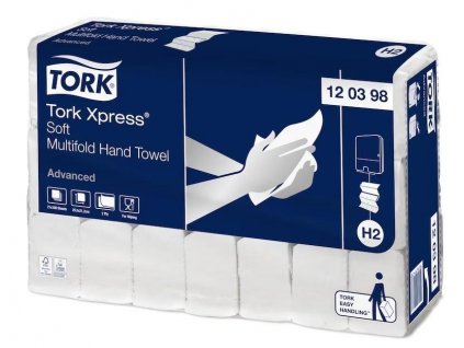 Uteráky Tork papierové skladané Xpress Advanced Soft biela H2 3780 ks New - 1 krt