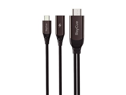 USB-C to HDMI 2.1 4k30Hz RayCue cable, 2m (black)