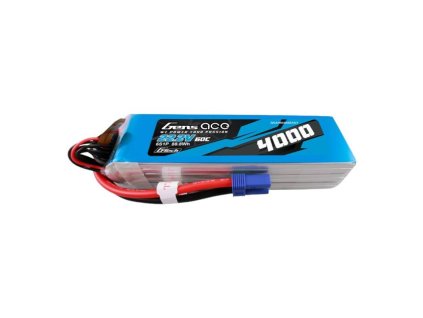 Gens ace G-Tech 4000mAh 22.2V 60C 6S1P Lipo Battery Pack with EC5 Plug